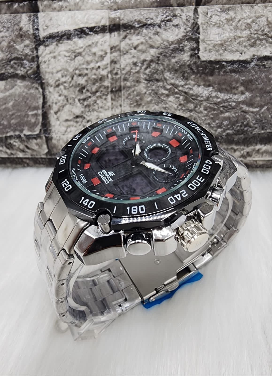 Miniatura 5 de Reloj CASIO EDIFICE DOBLE HORA REPUJADO